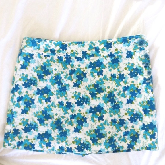 Ann Taylor Blue Floral Skort, Sz 6 Petite NWOT - Picture 7 of 7